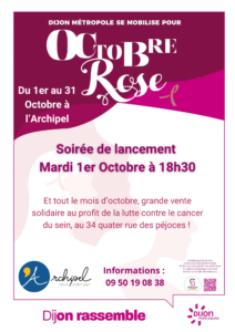 Lire la suite à propos de l’article Soirée de lancement pour Octobre Rose à l’Archipel