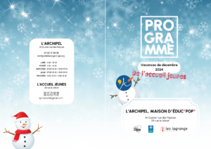 Lire la suite à propos de l’article Programme des vacances de décembre 2024 de l’Accueil Jeunes