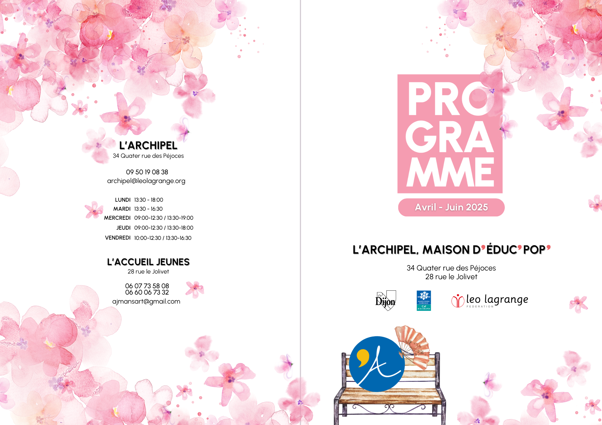 You are currently viewing Programme trimestriel d’avril à juin 2025