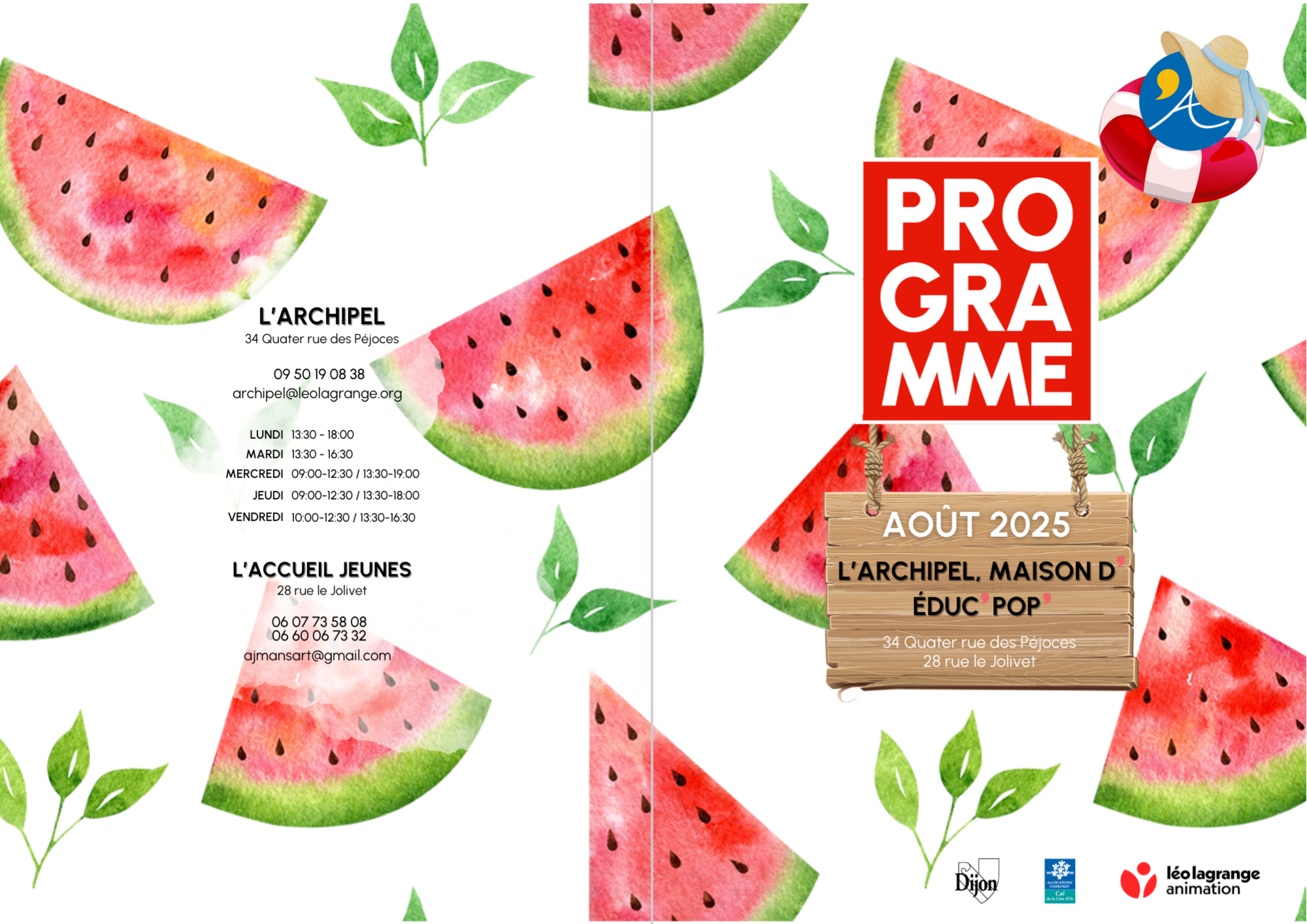 You are currently viewing Programme des vacances d’été d’août 2025