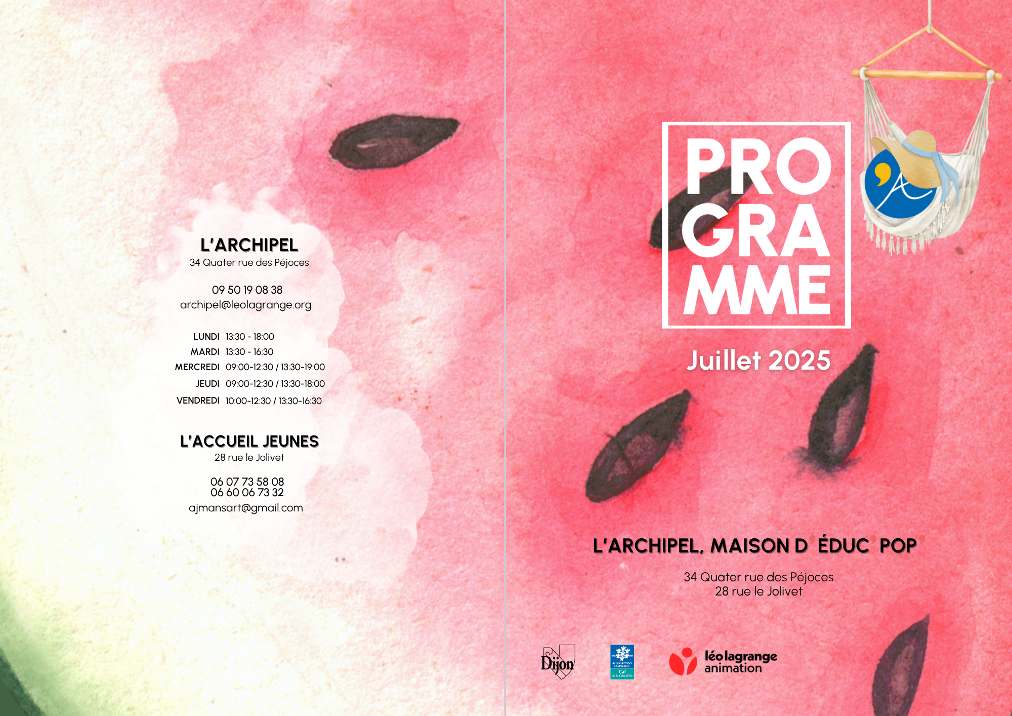 You are currently viewing Programme des vacances d’été de juillet 2025