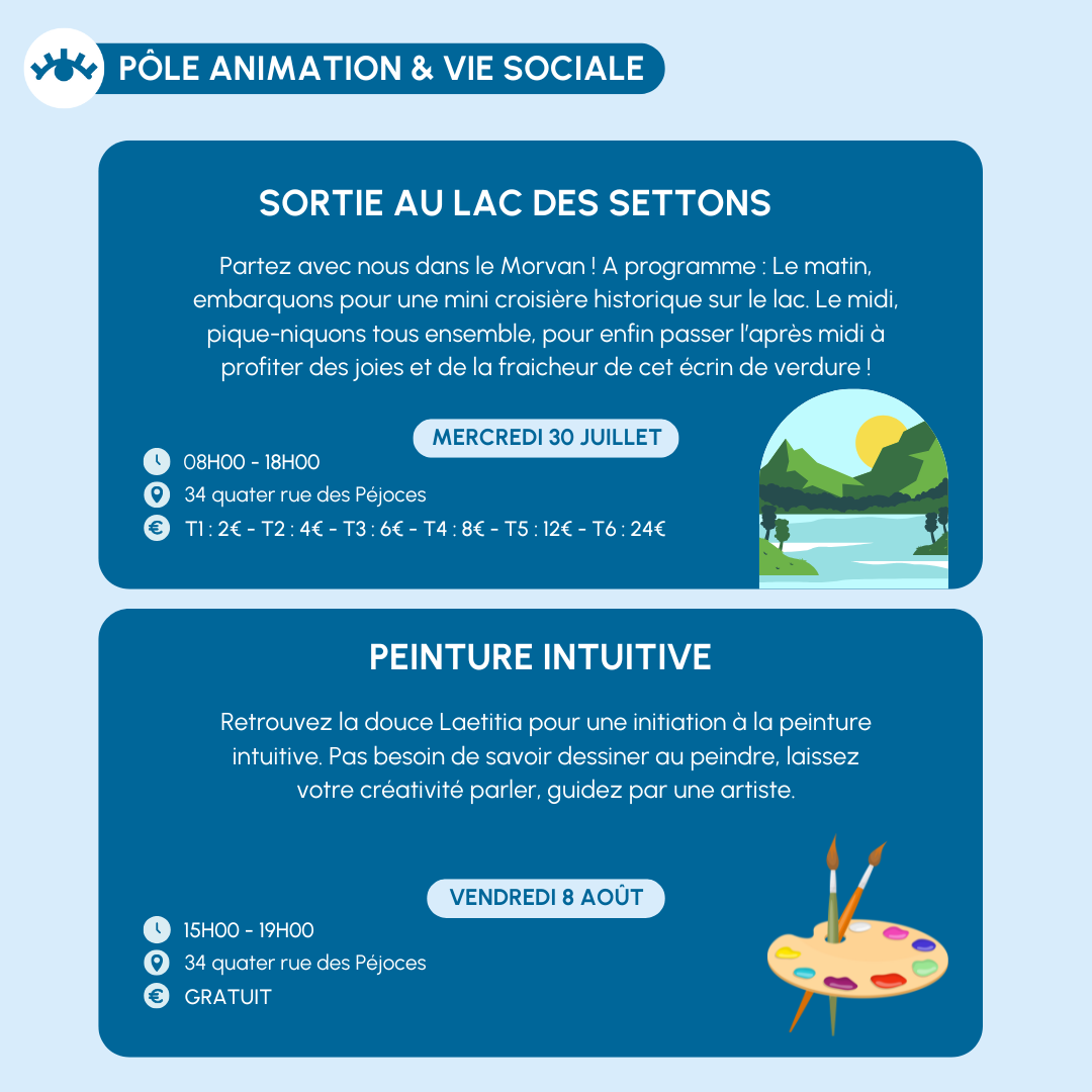 You are currently viewing Sortie au lac des Settons et atelier peinture