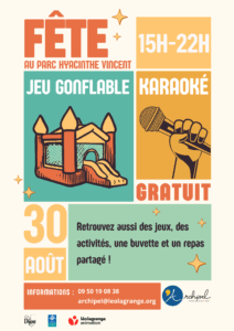 Lire la suite à propos de l’article Fête au parc Hyacinthe Vincent 30 août