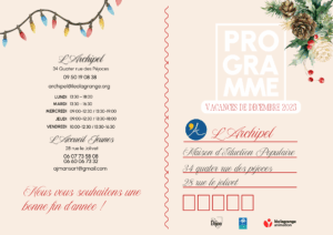 Lire la suite à propos de l’article Programme trimestriel de septembre à décembre 2025