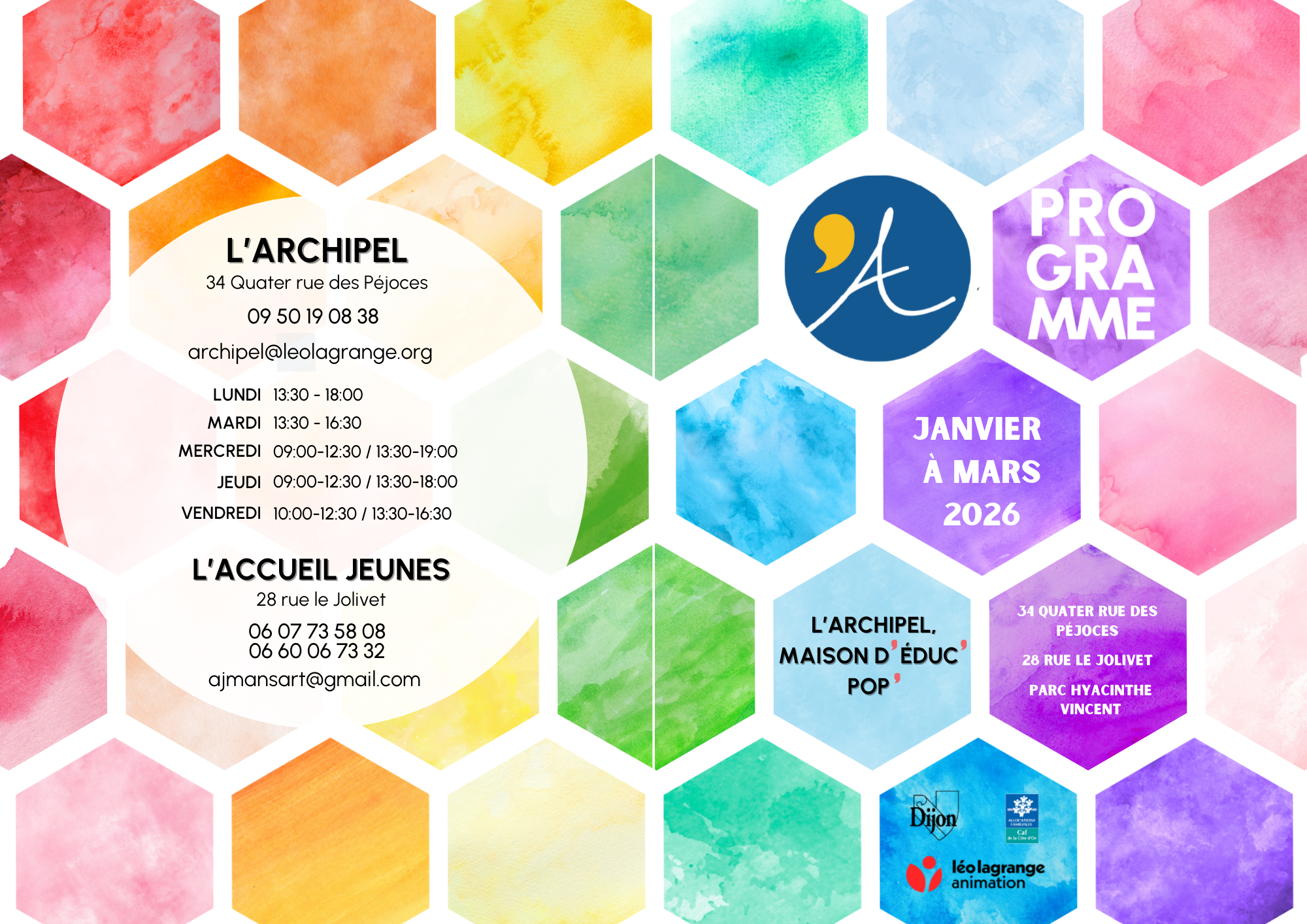 You are currently viewing Programme trimestriel de janvier à mars 2026
