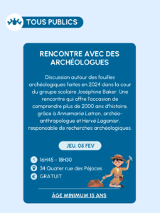 Lire la suite à propos de l’article Rencontre avec des Archéologues !