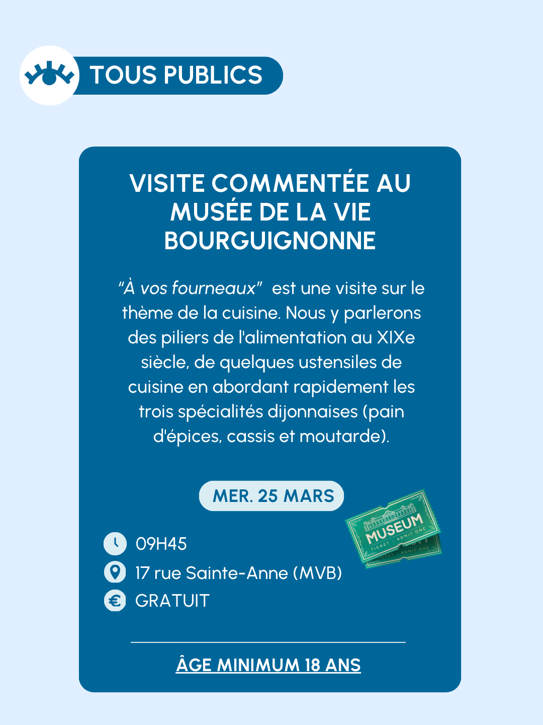 You are currently viewing Visite commentée « À vos fourneaux »