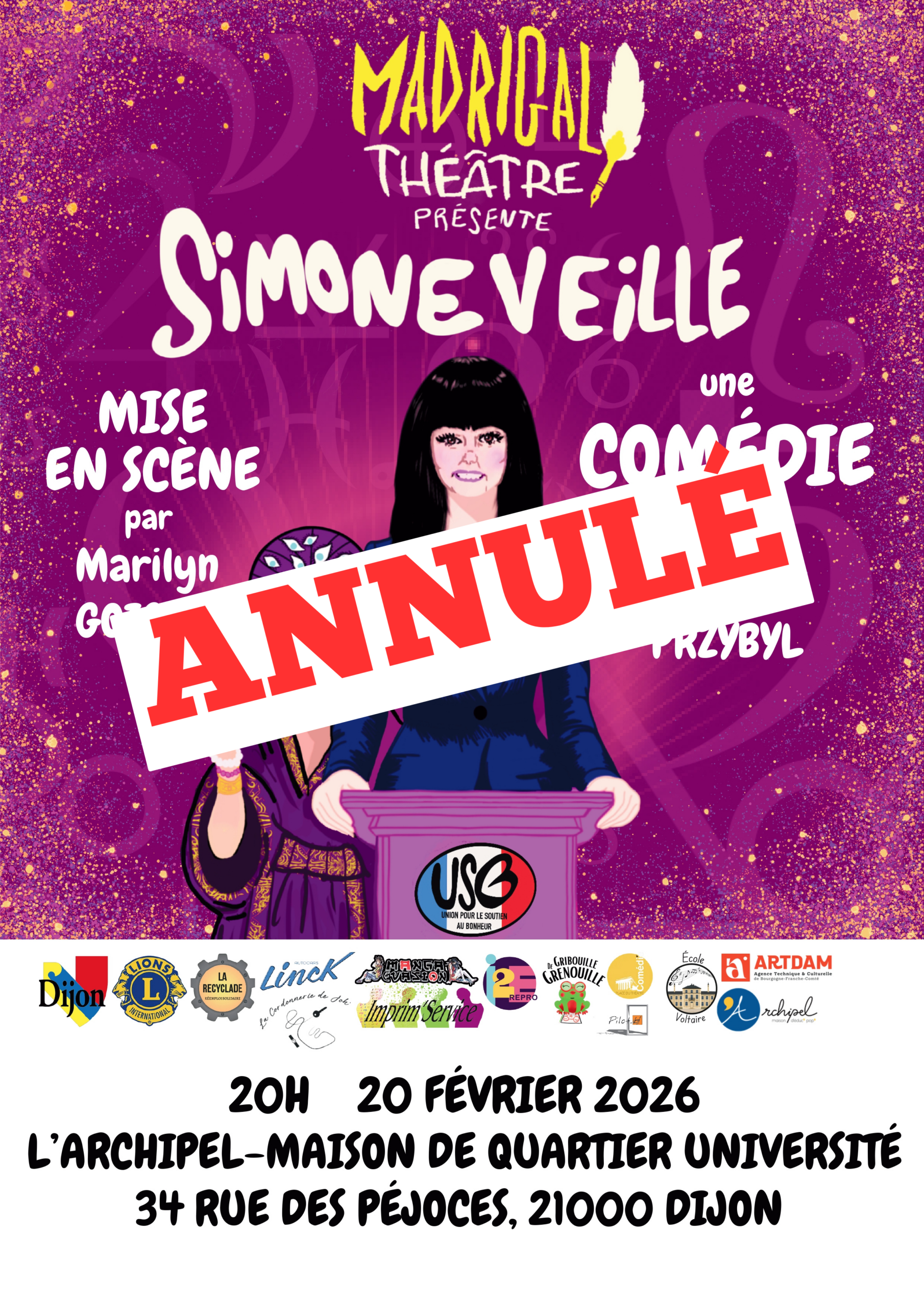 You are currently viewing Soirée théâtrale annulée